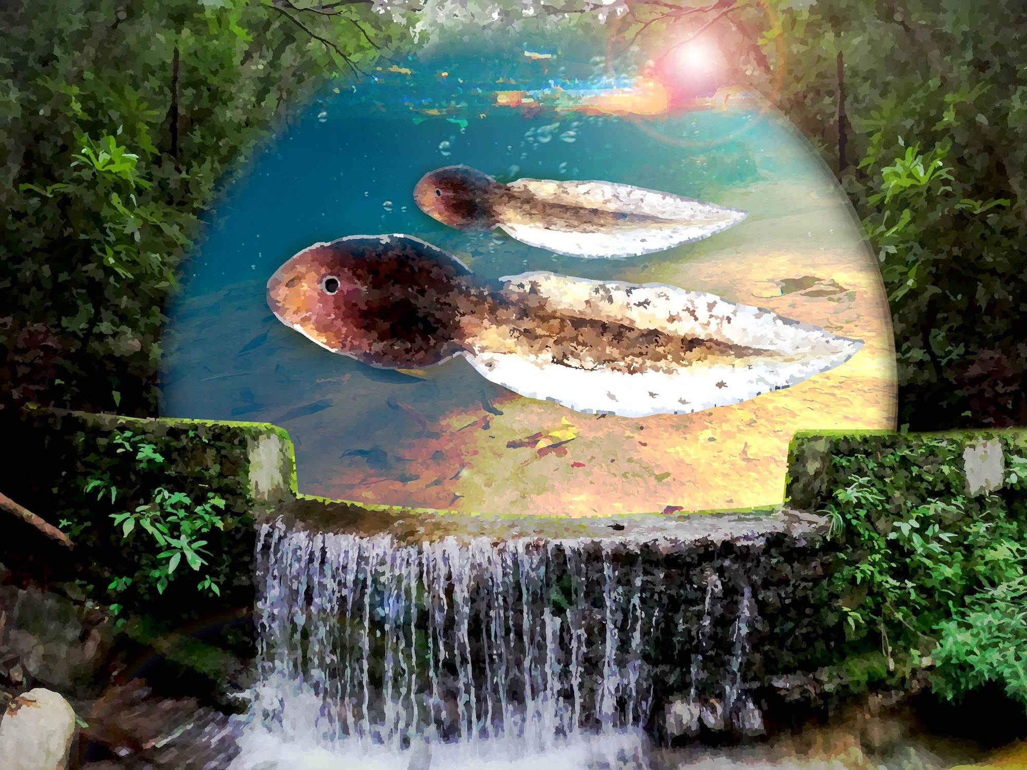 Man-made check dams alter tadpole growth and activity