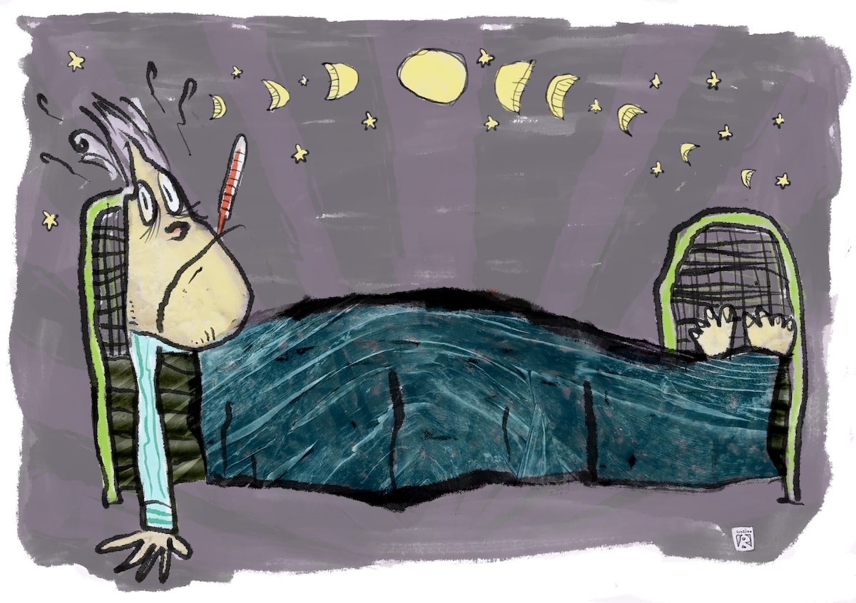 Deep brain-mediated effects of stress on sleep and immunity
