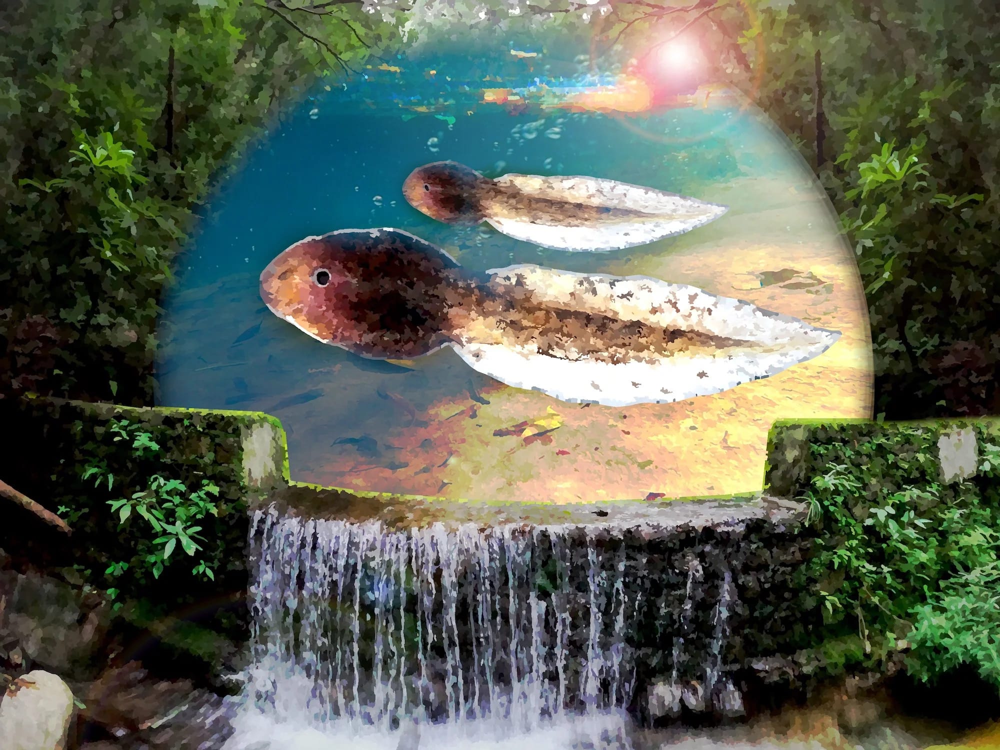 Man-made check dams alter tadpole growth and activity